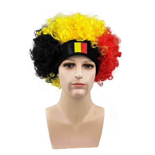 Fanperücke mit Bequemer Stirnband - Fan Accessoire für WM