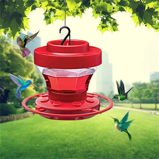 Hängender Kolibri Futterspender – Bienenschutz und 8 Sitzplätze für Garten