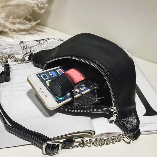 Marsupio in Pelle da Donna con Catena