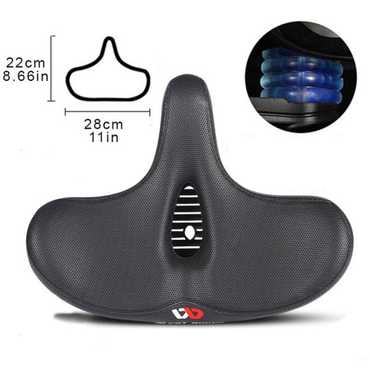 Selle de vélo large – Design ergonomique absorbant les chocs