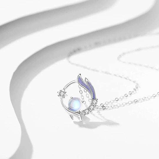 Collier en Argent avec Pierre de Lune