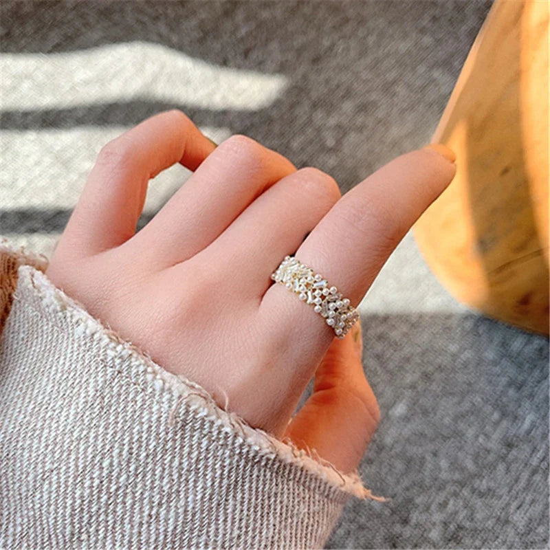 Bellissimo Anello con Perla Regolabile