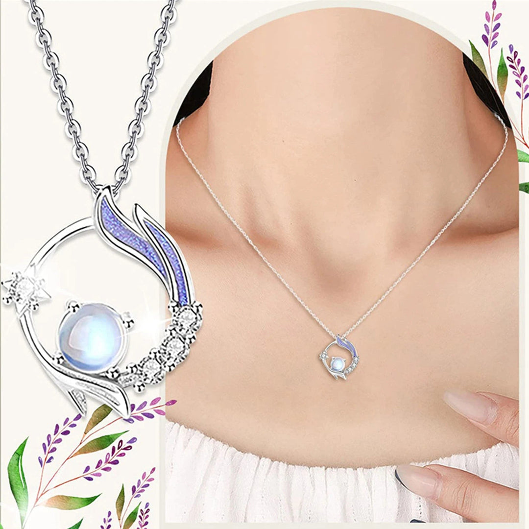 Collier en Argent avec Pierre de Lune