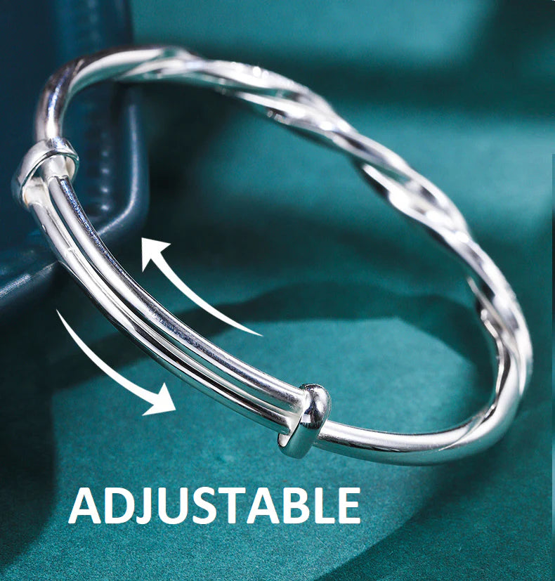 Bellissimo Bracciale Intrecciato in Argento