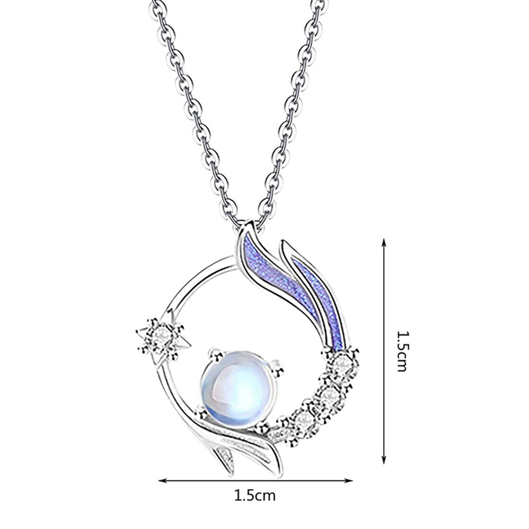 Collier en Argent avec Pierre de Lune