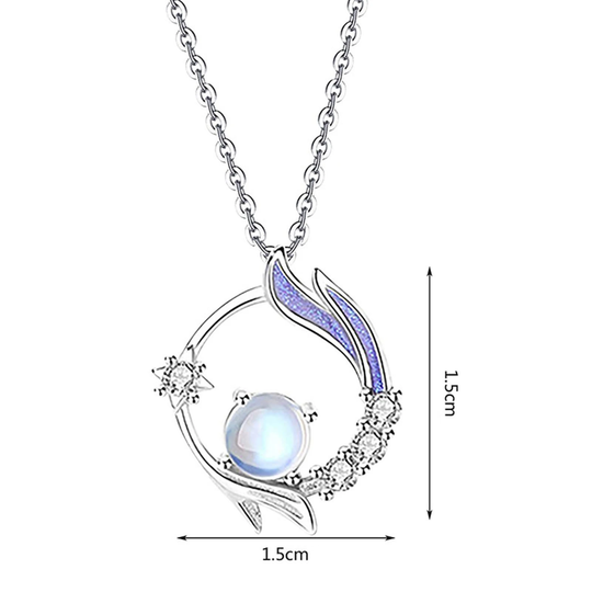 Collier en Argent avec Pierre de Lune