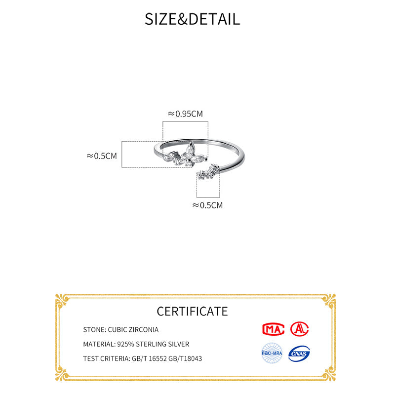 Anello Sottile in Argento con Zirconia