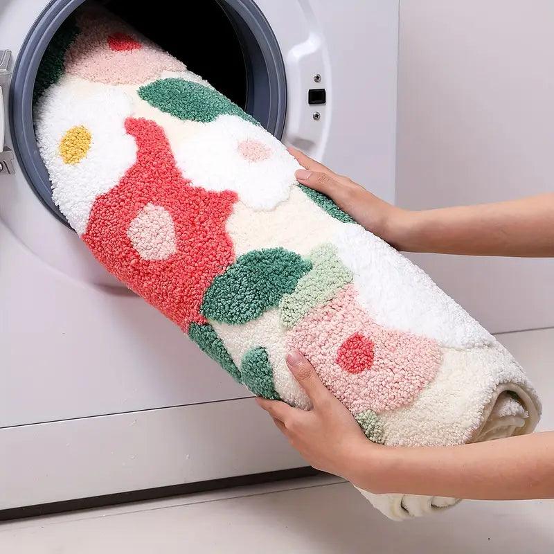 Tappeto Moderno di Lusso con Motivo Floreale