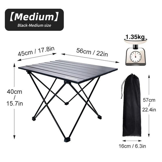 Table Pliante en Aluminium