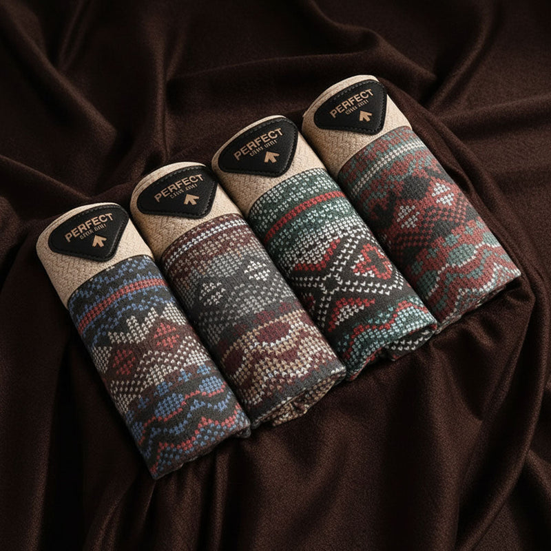 Boxer en mélange de coton avec motif géométrique