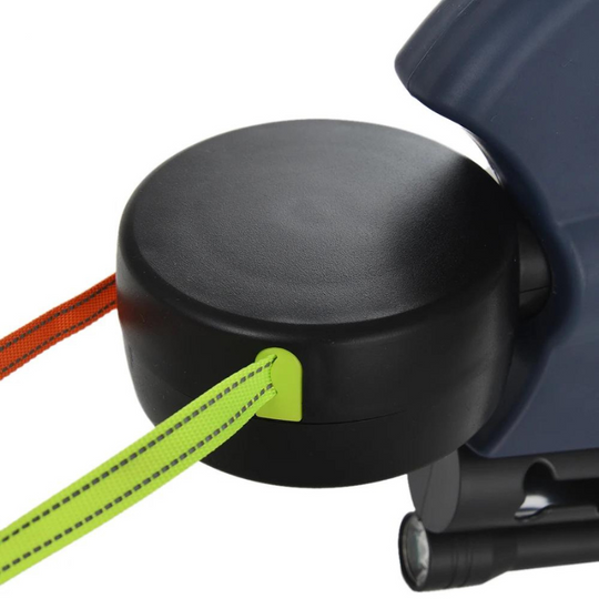 Laisse Double Rétractable pour Chien | Lampe de Nuit LED Intégrée