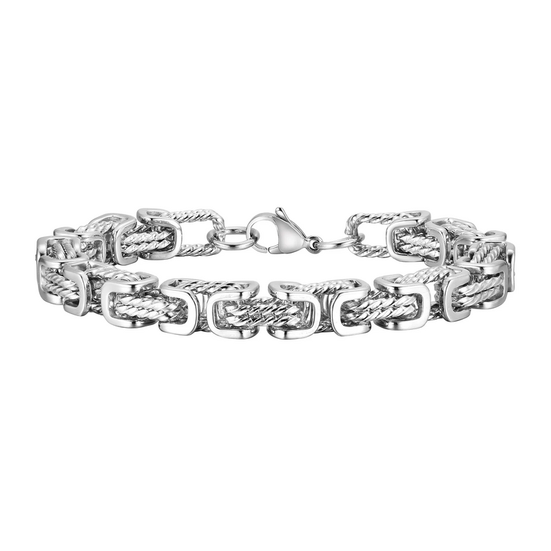 Bracelet à maillons tissés pour hommes | Bijou en acier inoxydable