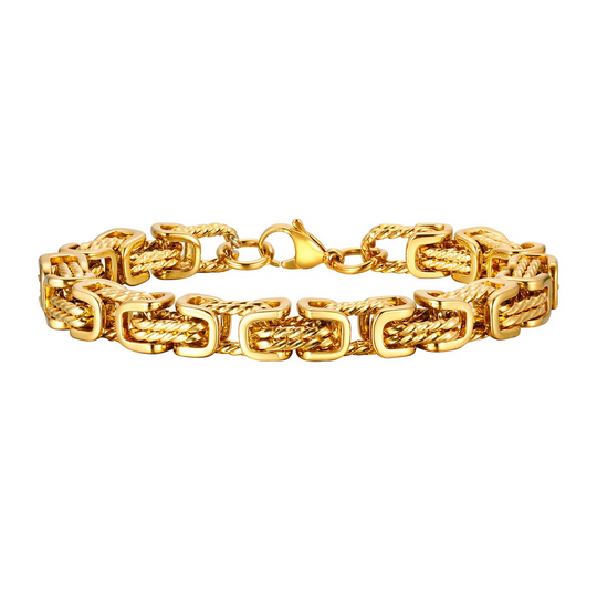 Bracelet à maillons tissés pour hommes | Bijou en acier inoxydable