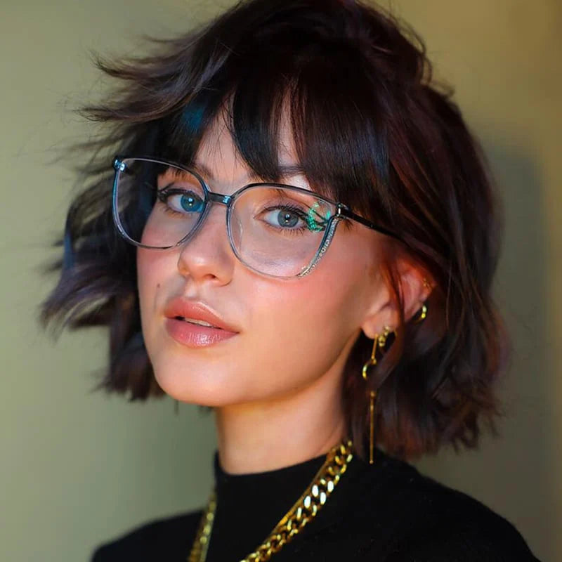 Large-Frame Reading Glasses for Women | Metal-Detail Fashion Eyewear