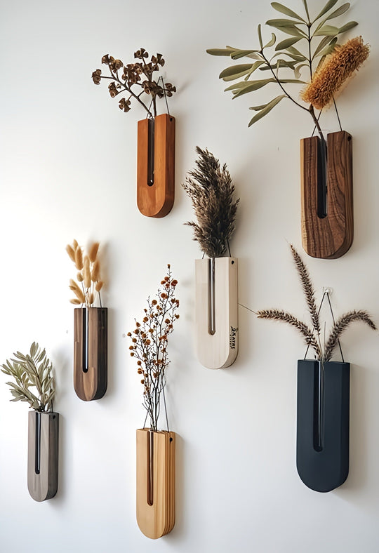 Holz Wandblumenhalter für Zimmerpflanzen