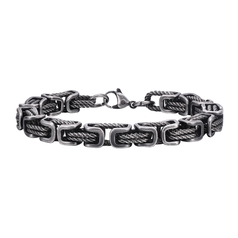 Bracelet à maillons tissés pour hommes | Bijou en acier inoxydable