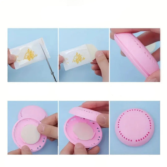 12-Pack Air Freshener Tablets | Rose &amp; Sakura Scent for Home, Car &amp; Closet