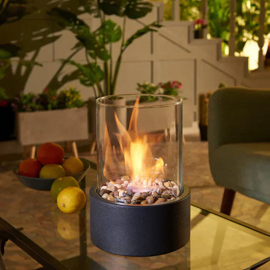 Cheminée de table portable | Mini cheminée bioéthanol pour décoration d&