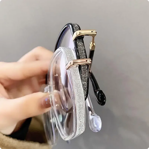 Large-Frame Reading Glasses for Women | Metal-Detail Fashion Eyewear