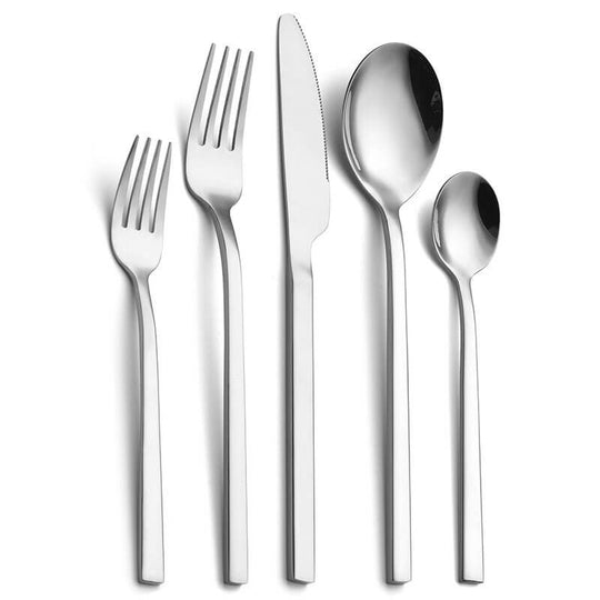 Stainless Steel Cutlery Set | Dinner Forks, Knives, Spoons, and Tableware