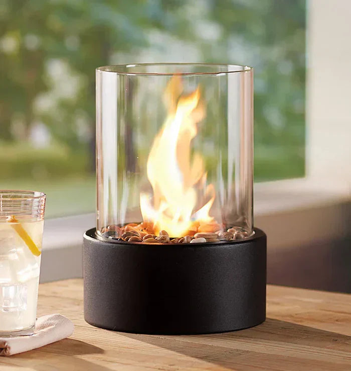 Cheminée de table portable | Mini cheminée bioéthanol pour décoration d&
