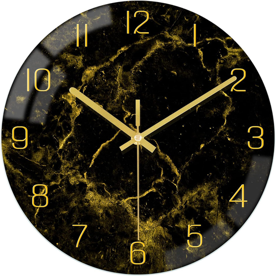 Orologio da parete in vetro a tema galassia | Orologio decorativo moderno per la casa