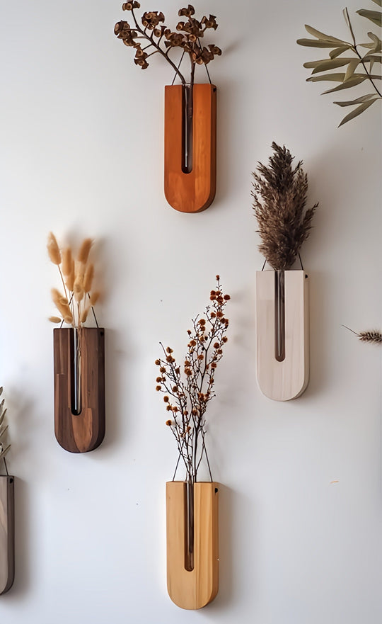 Holz Wandblumenhalter für Zimmerpflanzen
