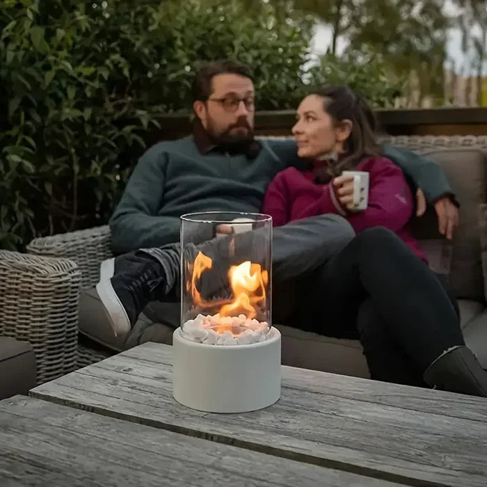 Cheminée de table portable | Mini cheminée bioéthanol pour décoration d&