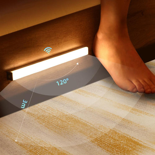 Lampada LED con Sensore di Movimento Wireless | Illuminazione Notturna Ricaricabile per Ingressi