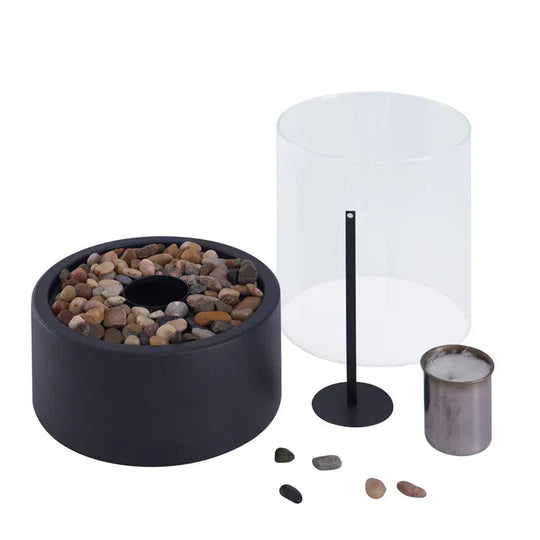 Cheminée de table portable | Mini cheminée bioéthanol pour décoration d&