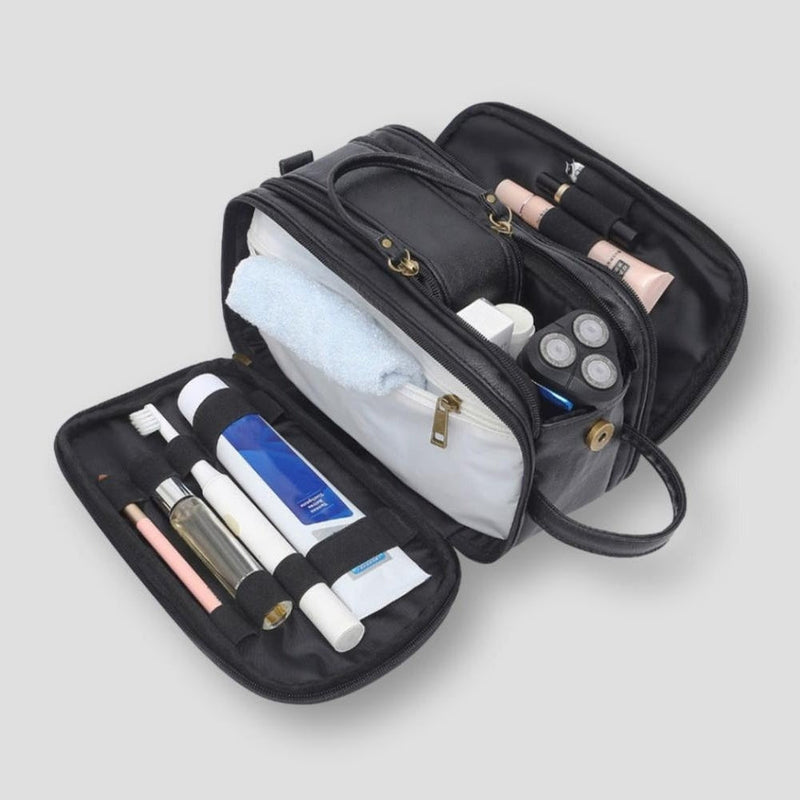 Trousse de toilette de voyage | Sac de rasage portable multi-compartiments