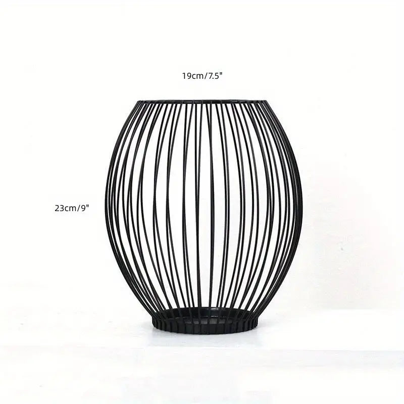 Ensemble moderne de chandeliers en métal | Ornement de table géométrique &amp; centre de table