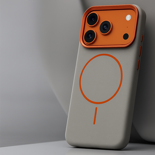 Custodia in pelle per iPhone 17 – Compatibile con MagSafe, in pelle resistente agli urti