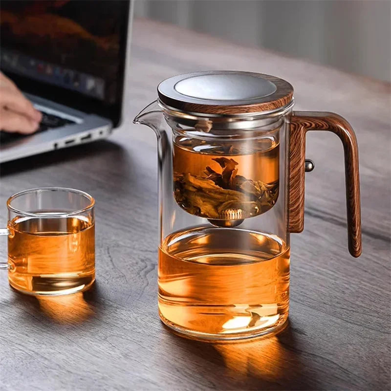Teiera in Vetro con Infusore | Elegante Preparatore di Tè per Tè Sfuso