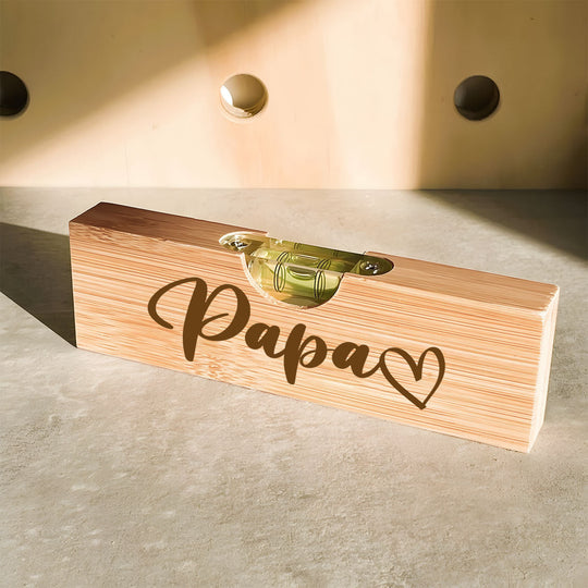 Apribottiglie Livella/Per birra – Regalo Unico per la Festa del Papà