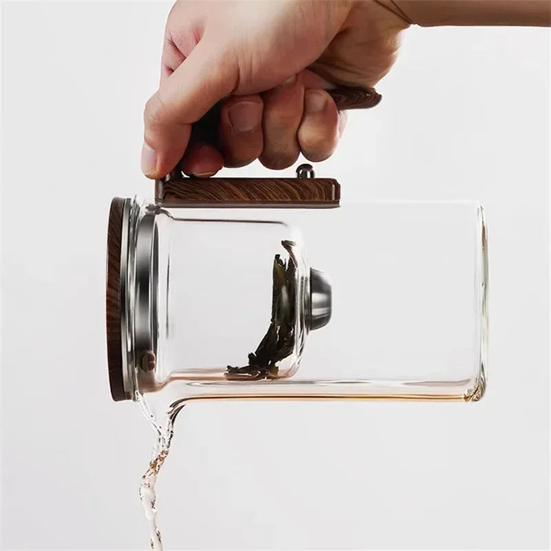 Teiera in Vetro con Infusore | Elegante Preparatore di Tè per Tè Sfuso