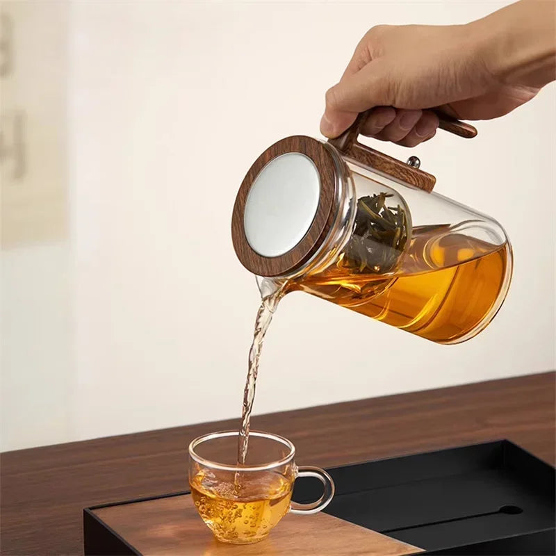 Teiera in Vetro con Infusore | Elegante Preparatore di Tè per Tè Sfuso