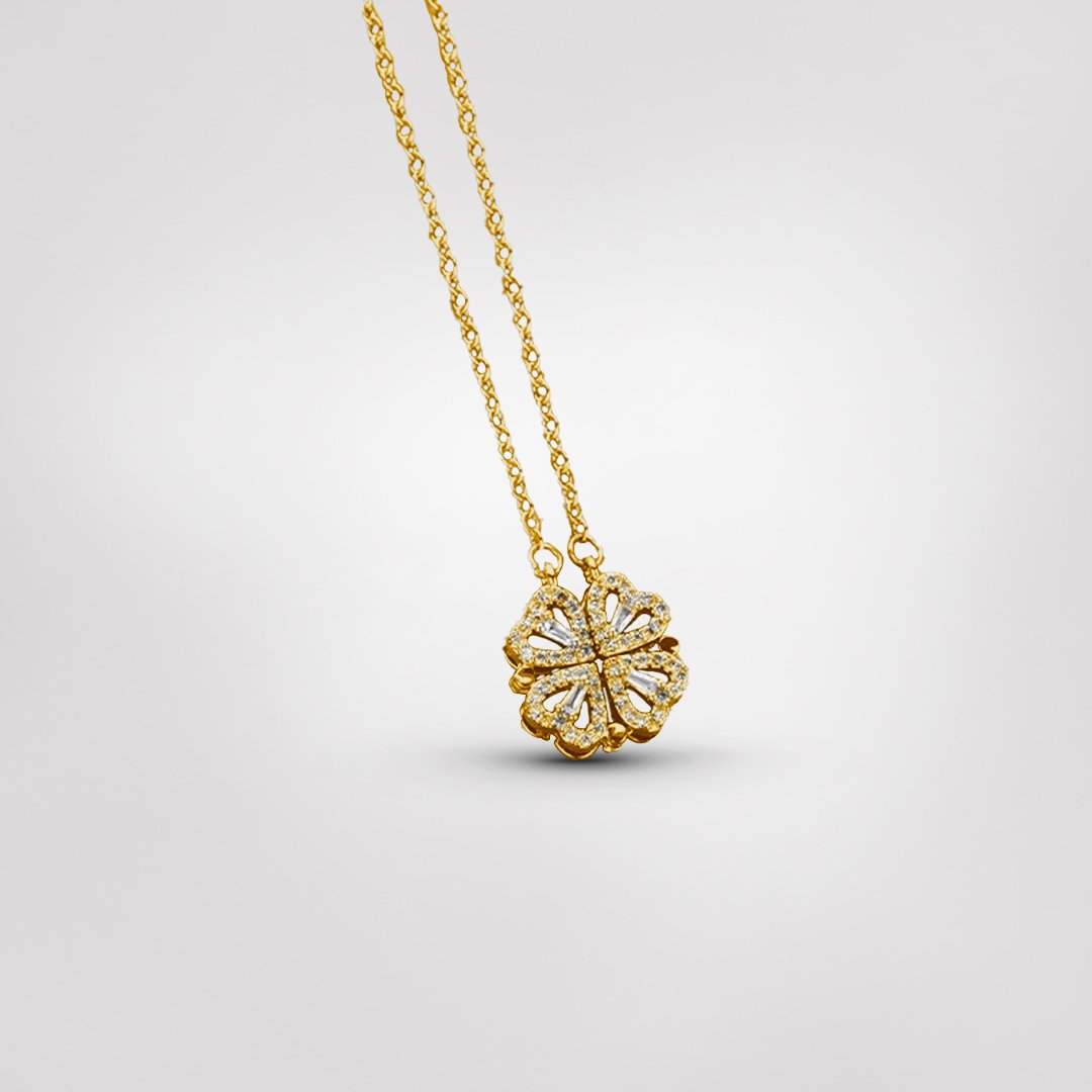 Collier Trèfle – Chance, Amour &amp; Confiance autour du Cou