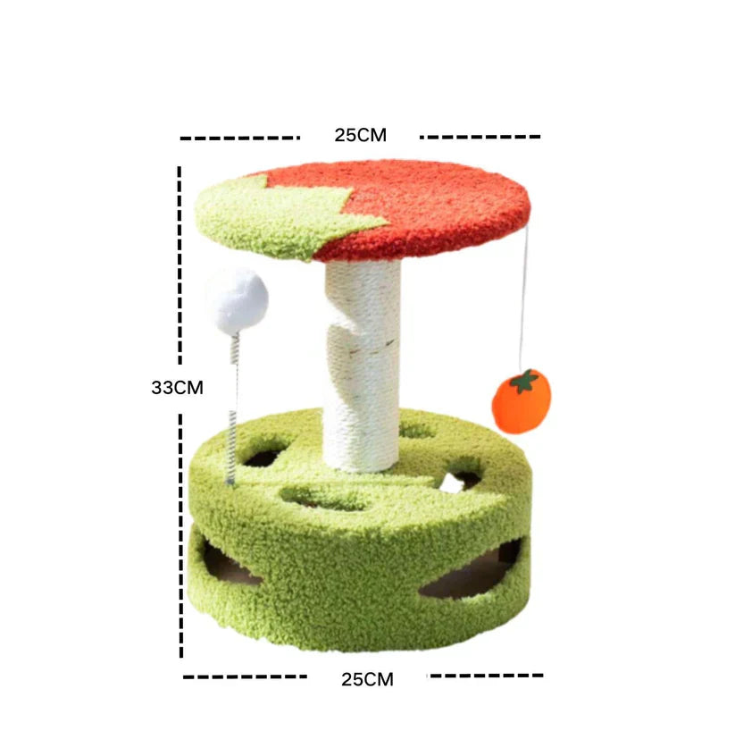 Scratch &amp; Play Tower – Compact Scratching Fun for Every Cat