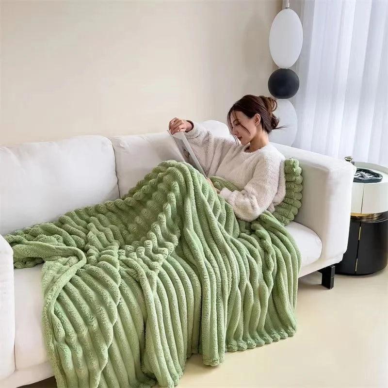 Plush Rabbit Blanket