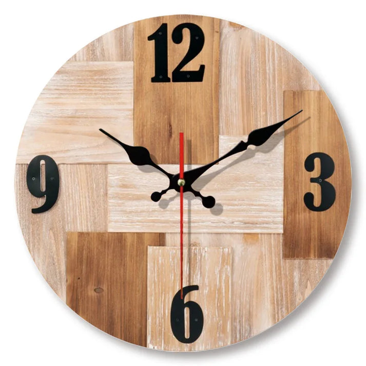 Wood-Look Wall Clock