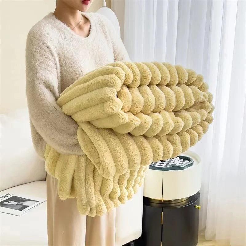 Plush Rabbit Blanket