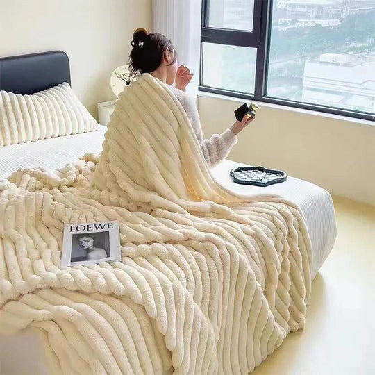 Plush Rabbit Blanket