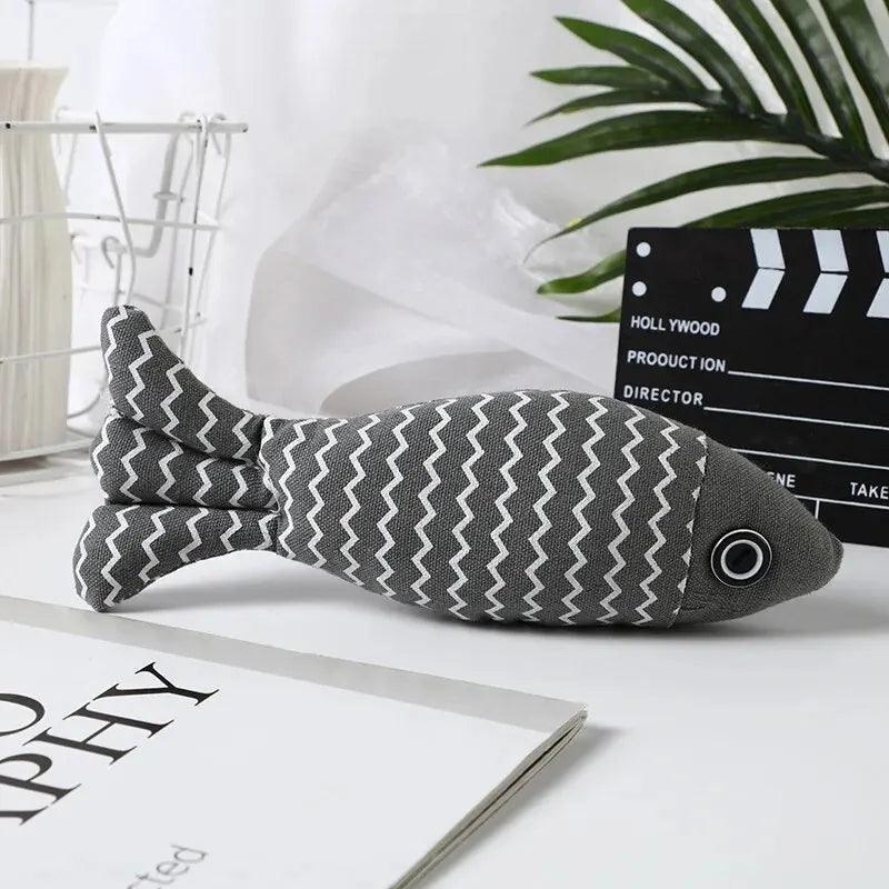 Interactive Catnip Fish Toy – Chewing, Kicking, and Playing for Indoor Cats