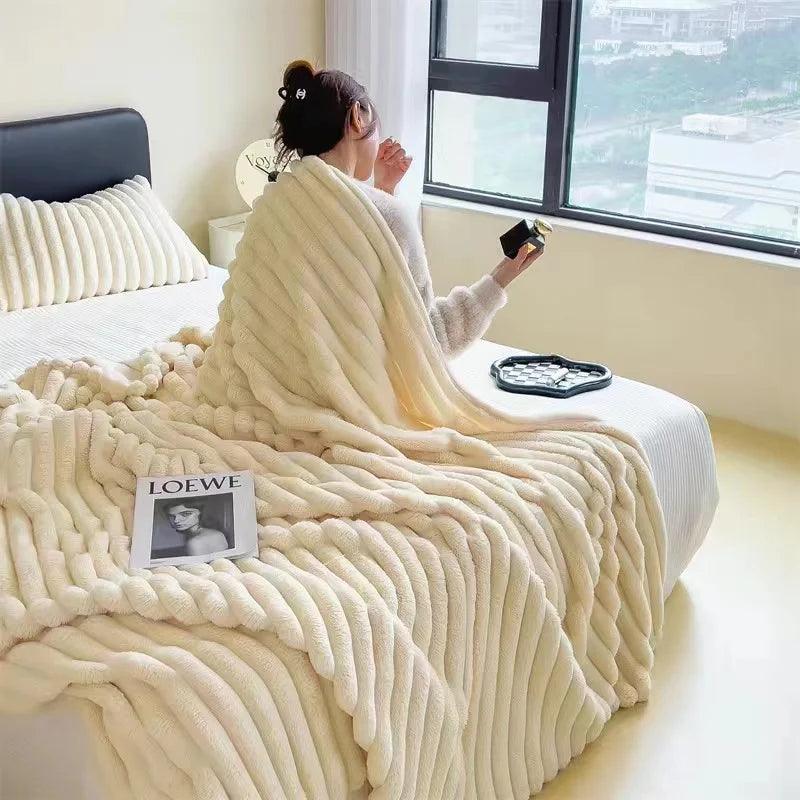 Plush Rabbit Blanket
