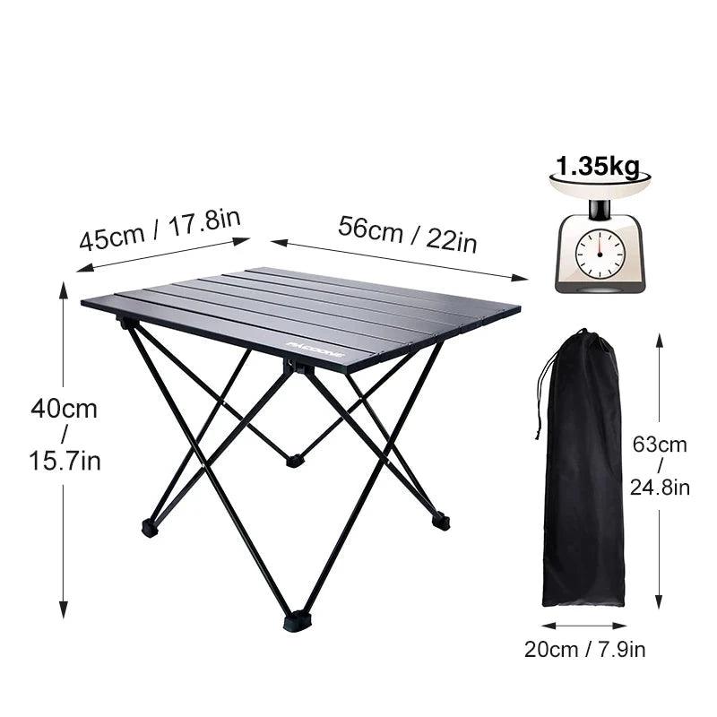 Table Pliante en Aluminium