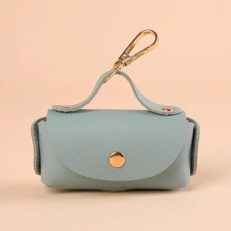Stylish Faux Leather Pet Waste Bag Holder – Portable &amp;amp; Practical