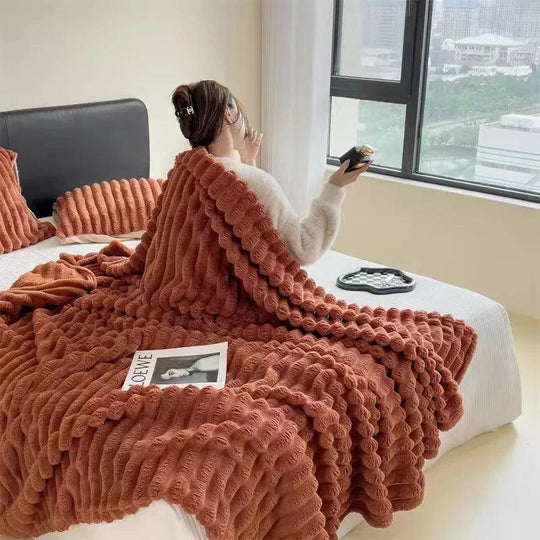 Plush Rabbit Blanket