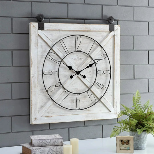 Horloge murale vintage en bois – Ambiance rustique pour tout intérieur