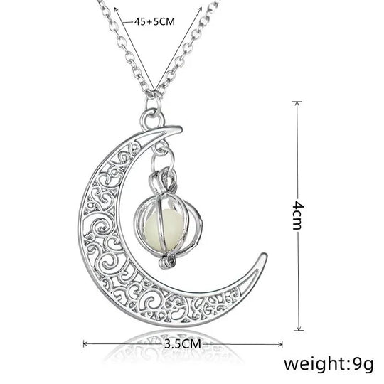 Collier Pendentif en Pierre de Lune – Élégance Mystique avec Force Intérieure